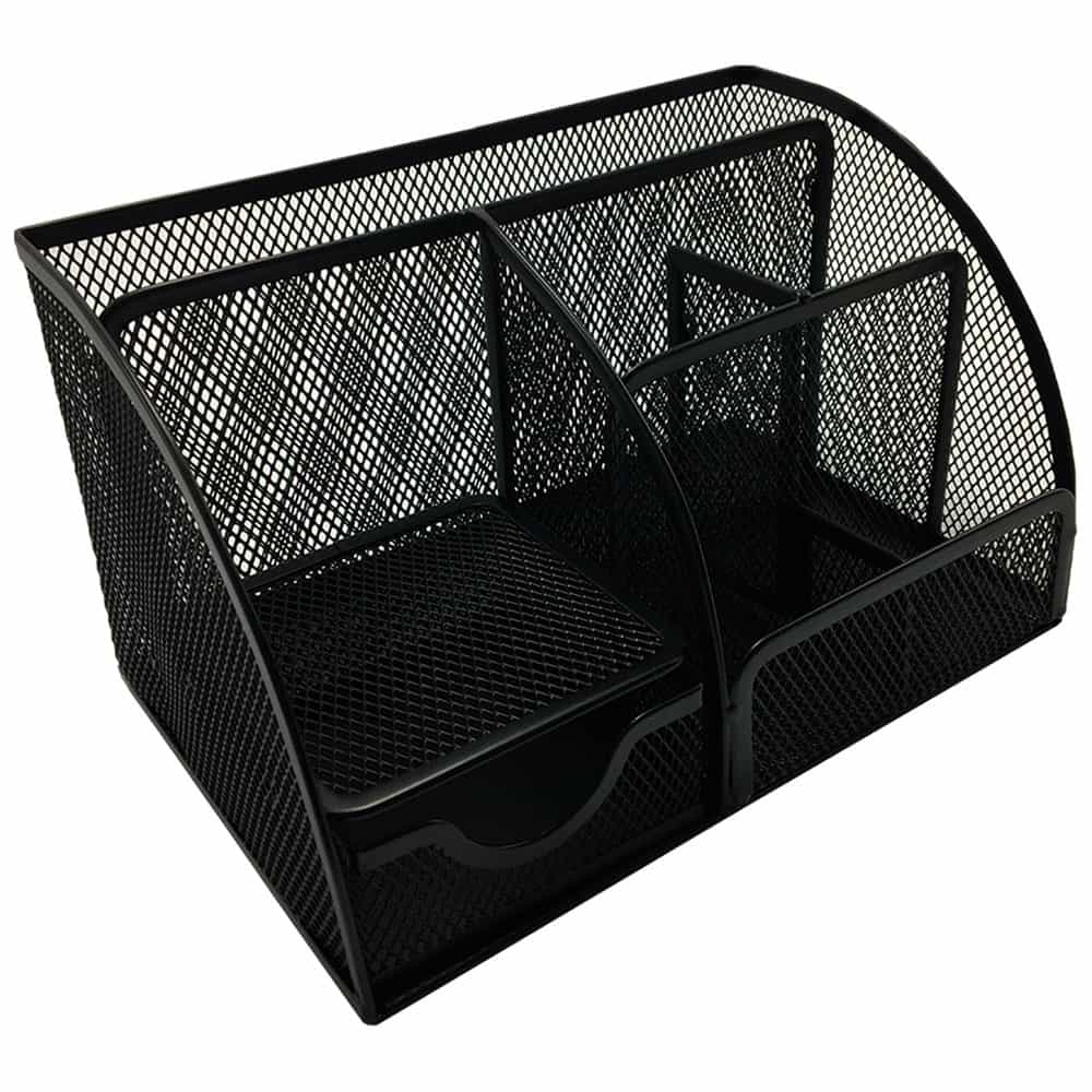 NEXTEP SOLUCIONES - Bundle Organizador Nextep Malla Metalica 7 Secciones Negro Cont. 2 Piezas