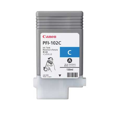 CANON - TINTA CANON CYAN PFI-102C (SOLO iPF605/510/650/655