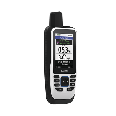 GARMIN - GPS portátil GPSMAP 86s con mapa base precargado, incluye batería interna recargable.