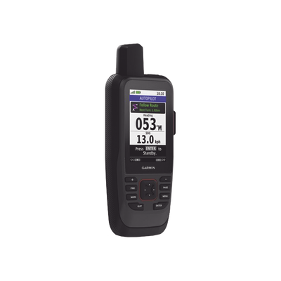 GARMIN - GPS Portátil GPSMAP® 86sci / Pantalla Transflectiva 3" / Resolución 240x400 píxeles / Batería Recargable hasta 35 Horas / Memoria 16 GB / Brújula de Tres Ejes / Compatible con Garmin Connect™ / IPX7 / MIL-