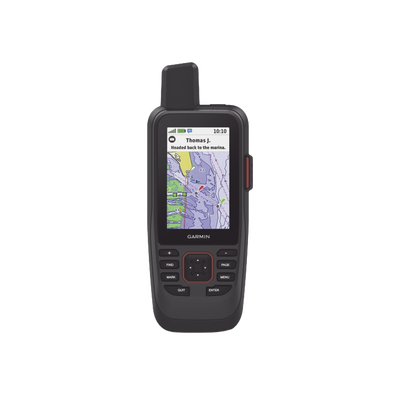 GARMIN - GPS Portátil GPSMAP® 86sci / Pantalla Transflectiva 3" / Resolución 240x400 píxeles / Batería Recargable hasta 35 Horas / Memoria 16 GB / Brújula de Tres Ejes / Compatible con Garmin Connect™ / IPX7 / MIL-