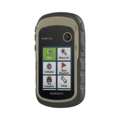 GARMIN - GPS Portátil eTrex 32x Outdoor / Pantalla TFT Transflectiva 2.2 Pulgadas / Resolución 240x320 Pixeles / Brújula 3 Ejes / Altímetro Barométrico / GPS + GLONASS / 8 GB Memoria / IPX7 / Compatible ANT+