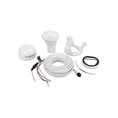 GARMIN - Antena GPS Marina GPS 24xd HVS / Conexión por medio de NMEA 0183 / 6 m Cable / Precisión < 50 cm CEP 50% / Rango de Temperatura -30 a 80 °C / Carcasa IPX7 Resistente al Agua / Distancia de Seguridad 150 mm / Alimentación 8-33 V