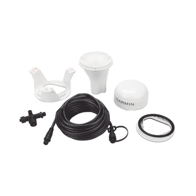 GARMIN - Antena Marina GPS 24xd / Conexión por medio de red NMEA 2000 / Peso 201 g / Cable 6 m / Rango de Temperatura -30 a 80 °C / Material Aleación de Plástico IPX7 / Alimentación 9-32 V CC / Precisión < 1 m CEP