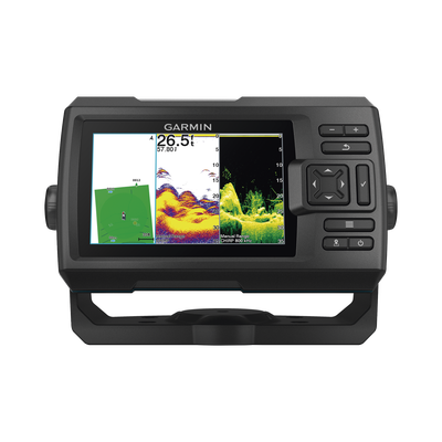 GARMIN - Fishfinder STRIKER™ Vivid 5cv / Pantalla WVGA a Color 5.0" / Resolución 800x480 píxeles / Receptor GPS Integrado / Sonda Tradicional Frecuencia Dual / ClearVü / Potencia de Transmisión 500 W (RMS) / IPX7 / Quickdraw Co