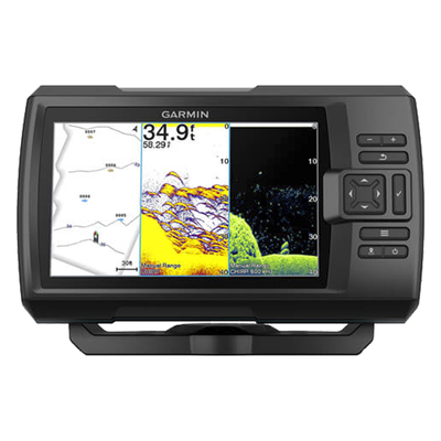 GARMIN - STRIKER Vivid 7cv / Pantalla WVGA a Color 7" / Resolución 800x480 / GPS Integrado / Sonda Tradicional y ClearVü / Frecuencias 50-800 kHz / Potencia 500 W / IPX7 / Quickdraw Contours / Conectividad Wi-Fi