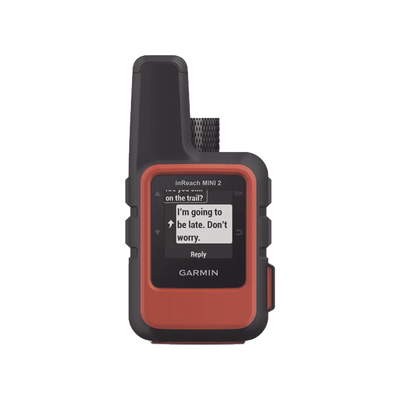 GARMIN - GPS portátil inReach® Mini 2 / Pantalla Monocroma Transflectiva 23 x 23 mm / Resolución 176 x 176 píxeles / Batería de Iones de Litio / Autonomía Hasta 14 Días / Resistencia al Agua IPX7 / Sensores GPS, Galile