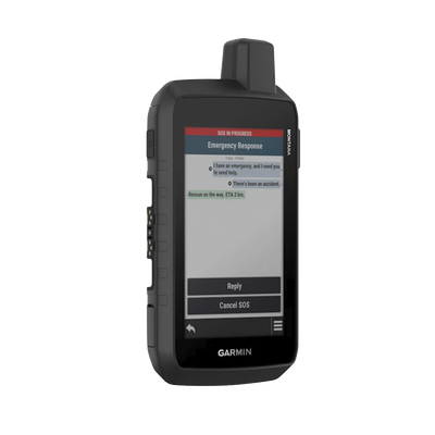 GARMIN - Navegador GPS Outdoor / Pantalla Táctil WVGA 5″ / Resolución 480 x 800 píxeles / Batería de Ion-Litio hasta 24 Horas / Resistencia IPX7 / MIL-STD-810 / Cámara 8 MP / Brújula de Tres Ejes / Compatible con Gar