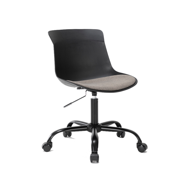 SILLA OPERATIVA EAMES ACOLCHONADA NEGRO
