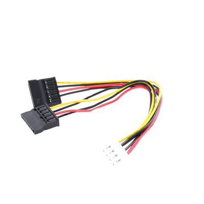 HIKVISION - Cable Doble de Corriente SATA / Compatible con DVR´s epcom y HIKVISION / 15 cm de Longitud