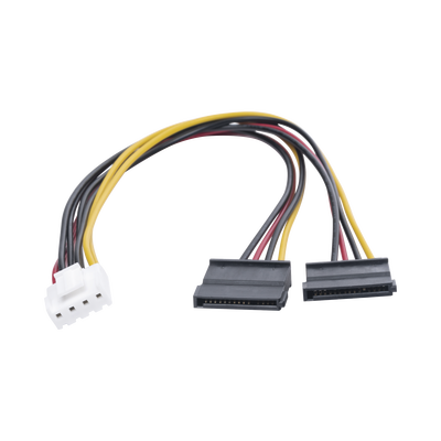 HIKVISION - Cable Doble de Corriente SATA / Compatible con DVR's epcom / HIKVISION / 25 cms de Longitud