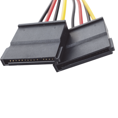 HIKVISION - Cable Doble de Corriente SATA / Compatible con DVR's epcom / HIKVISION / 25 cms de Longitud