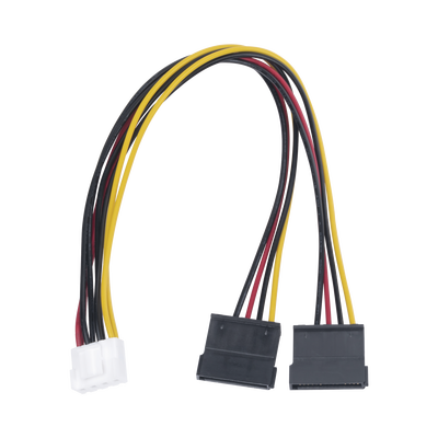 HIKVISION - Cable Doble de Corriente SATA / Compatible con DVR's epcom / HIKVISION / 25 cms de Longitud
