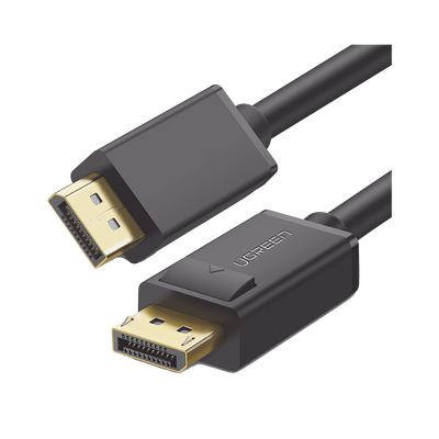 UGREEN - Cable DisplayPort 1.2 Macho a Macho | Longitud 3 Metros (9.84 Pies) | Versión DP1.2 | Soporta 4K@60Hz; 2K@144Hz | Soporta 3D | Color Profundo de 8 y 10 Bits | Blindaje Interno Múltiple | Cobre Estañado 28AWG | Botón de Liberación