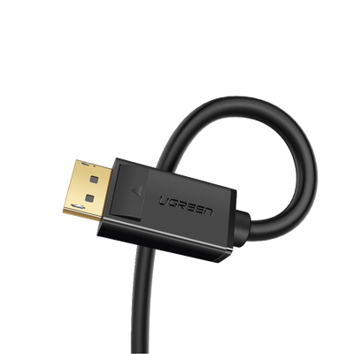 UGREEN - Cable DisplayPort 1.2 Macho a Macho | Longitud 5 Metros (16.40 Pies) | Versión DP1.2 | Soporta 4K@60Hz; 2K@144Hz | Soporta 3D | Color Profundo de 8 y 10 Bits | Blindaje Interno Múltiple | Cobre Estañado 28AWG | Botón de Liberación