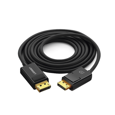 UGREEN - Cable DisplayPort 1.2 Macho a Macho | Longitud 5 Metros (16.40 Pies) | Versión DP1.2 | Soporta 4K@60Hz; 2K@144Hz | Soporta 3D | Color Profundo de 8 y 10 Bits | Blindaje Interno Múltiple | Cobre Estañado 28AWG | Botón de Liberación