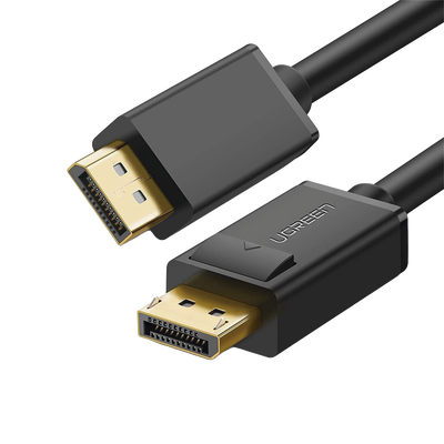 UGREEN - Cable DisplayPort 1.2 Macho a Macho | Longitud 5 Metros (16.40 Pies) | Versión DP1.2 | Soporta 4K@60Hz; 2K@144Hz | Soporta 3D | Color Profundo de 8 y 10 Bits | Blindaje Interno Múltiple | Cobre Estañado 28AWG | Botón de Liberación