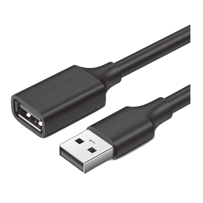 UGREEN - Cable Extensor USB 2.0 A a A | 1 metro | Macho-Hembra | Ultra Durabilidad | Núcleo de Cobre Estañado 28/22 AWG | Blindaje Interior Múltiple / Ideal para teclado, mouse, impresoras, etc.