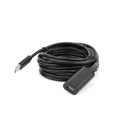 UGREEN - Cable de Extensión Activo USB 2.0 / 5 m (16.4 ft) / Amplificador FE1.1S / Velocidad 480 Mbps / Macho-Hembra / Triple Blindaje