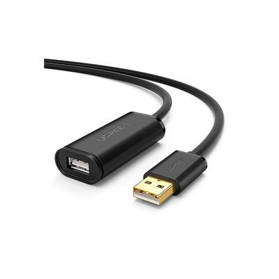 UGREEN - Cable de Extensión Activo USB 2.0 / 5 Metros / Macho-Hembra / Booster individual FE1.1S incorporado / Velocidad de hasta 480 Mbps / Ideal para impresoras, consolas , Webcam, etc.
