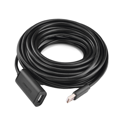 UGREEN - Cable de Extensión Activo USB 2.0 / 10 m (32.8 ft) / Macho-Hembra / Amplificador de Señal / 480 Mbps / Blindaje Triple