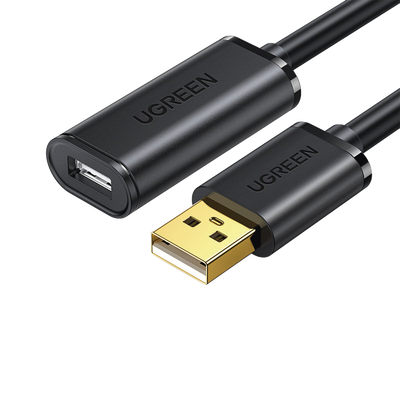UGREEN - Cable de Extensión Activo USB 2.0 / 30 Metros / Macho-Hembra / Booster individual FE1.1S incorporado / Velocidad de hasta 480 Mbps / Ideal para impresoras, consolas , Webcam, etc.