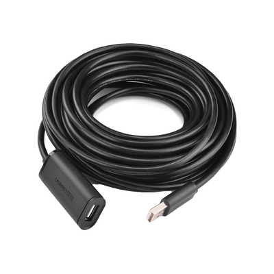 UGREEN - Cable de Extensión Activo USB 2.0 / 30 Metros / Macho-Hembra / Booster individual FE1.1S incorporado / Velocidad de hasta 480 Mbps / Ideal para impresoras, consolas , Webcam, etc.