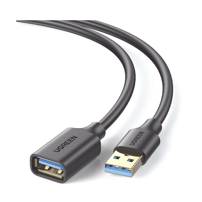 UGREEN - Cable Extensor USB 3.0 / 1 Metro / Macho-Hembra / 5 Gbps / Ultra Durabilidad / Núcleo de cobre estañado 28/22 AWG / Blindaje interior múltiple / Ideal para teclado, mouse , etc.