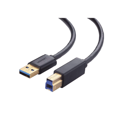 UGREEN - Cable USB-A 3.0 macho a USB-B macho / Ideal para Impresora, Escáner, Pianos, Barras de sonido, etc. / Plug & Play / Compatibilidad Universal / 2 metros