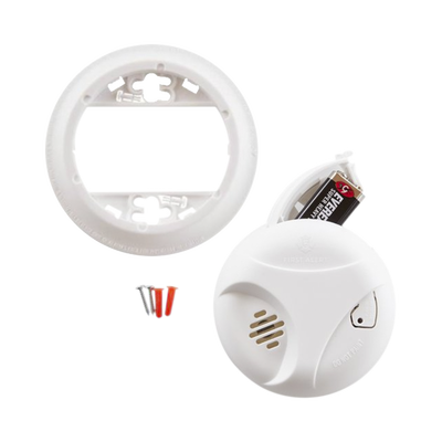 FIRST ALERT - Detector de Humo Autónomo, No Requiere Panel, Con Botón para Silenciar, Sensor por Ionización