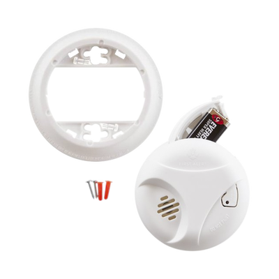 FIRST ALERT - Detector de Humo Autónomo, No Requiere Panel, Con Botón para Silenciar, Sensor por Ionización