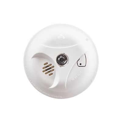 FIRST ALERT - Detector de Humo Autónomo, No Requiere Panel, LED de Escape, Sensor por Ionización, Batería 9 V reemplazable