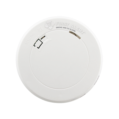 FIRST ALERT - Detector Combo de Humo/CO, Autónomo, Batería Sellada de Litio de 10 años, No Requiere Panel, Diseño Ultra Delgado, No Requiere Cableado