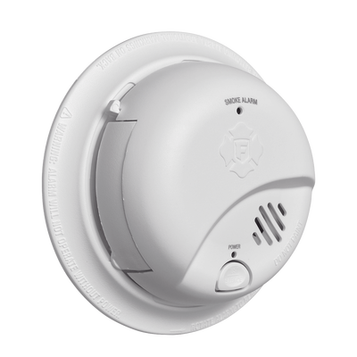FIRST ALERT - Detector de Humo Autónomo, No Requiere Panel, Con Botón para Silenciar, Sensor por Ionización