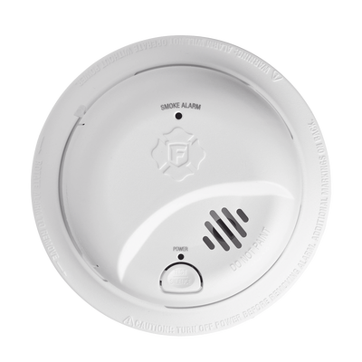 FIRST ALERT - Detector de Humo Autónomo, No Requiere Panel, Con Botón para Silenciar, Sensor por Ionización