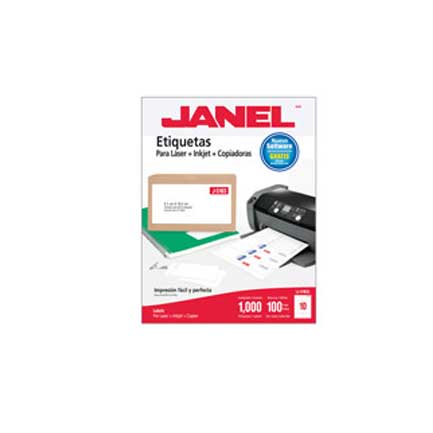 JANEL - ETIQUETA JANEL LASER J-5163 51X102 MM C/250