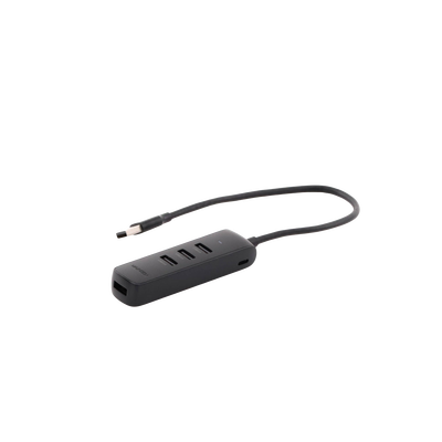 UGREEN - HUB USB-A 3.0 4 en 1 | 4 Puertos USB-A 3.0 (5Gbps) | Cable de 25 cm | Indicador Led | Ideal para Transferencia de Datos | Entrada USB-C para alimentar equipos de mayor consumo como discos duros | Color Negro.