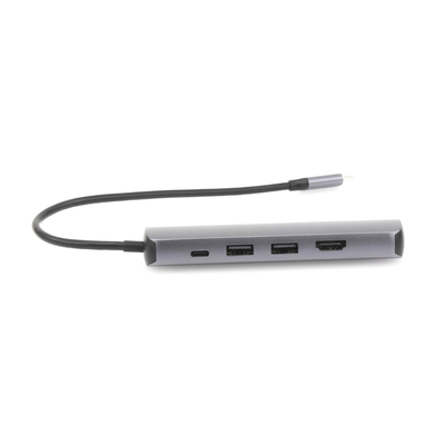 UGREEN - HUB USB-C (Docking Station) 5 en 1 | Ultra Delgado | 2 USB-A 3.1 a (5 Gbps) | HDMI 4K@60Hz | RJ45 (Gigabit Ethernet) | USB-C PD Carga Rápida 100W | Soporta OTG | Chips Inteligentes | Pequeño y Ligero | Caja de Aluminio.