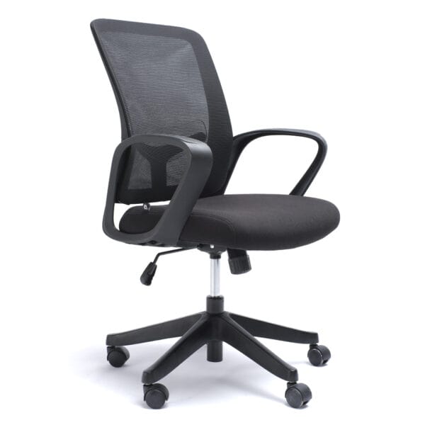 Silla Operativa H9 Mesh y Tela Negro
