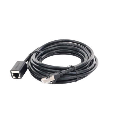 UGREEN - Cable de Extensión Cat6 RJ45 F/UTP / Macho a Hembra / 5 Metros (16.40 Pies) / Método de Conexión 568B / Velocidad de Transmisión 1000Mbps / Ancho de Banda del Canal 250MHz / Caja de Cobre / Negro