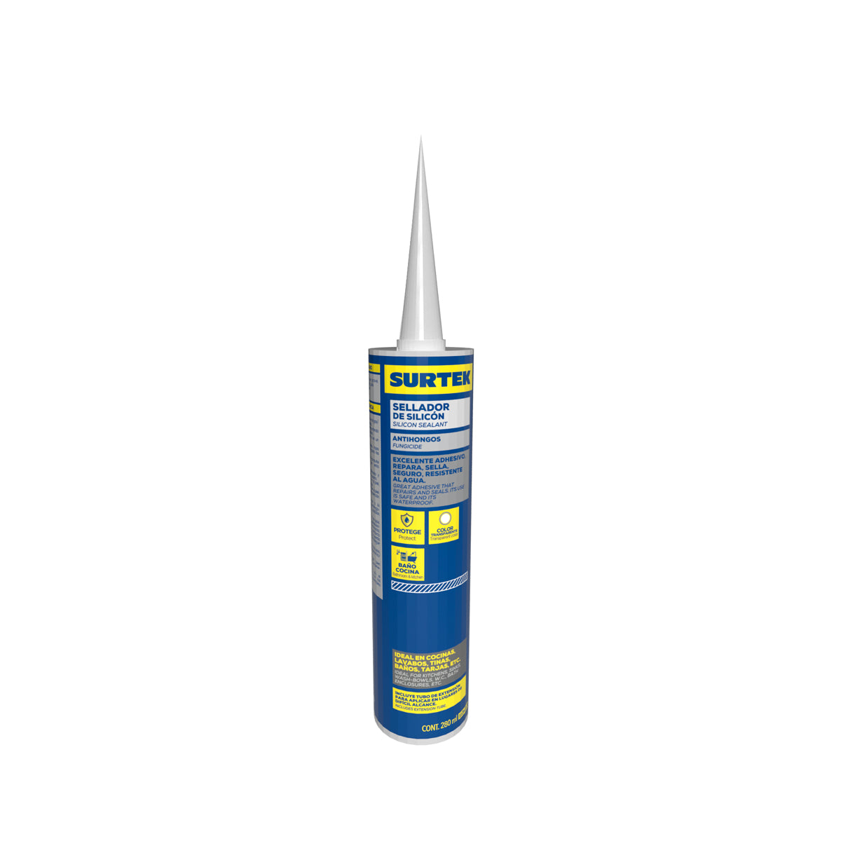 Silicon bño-cocin transp 280ml