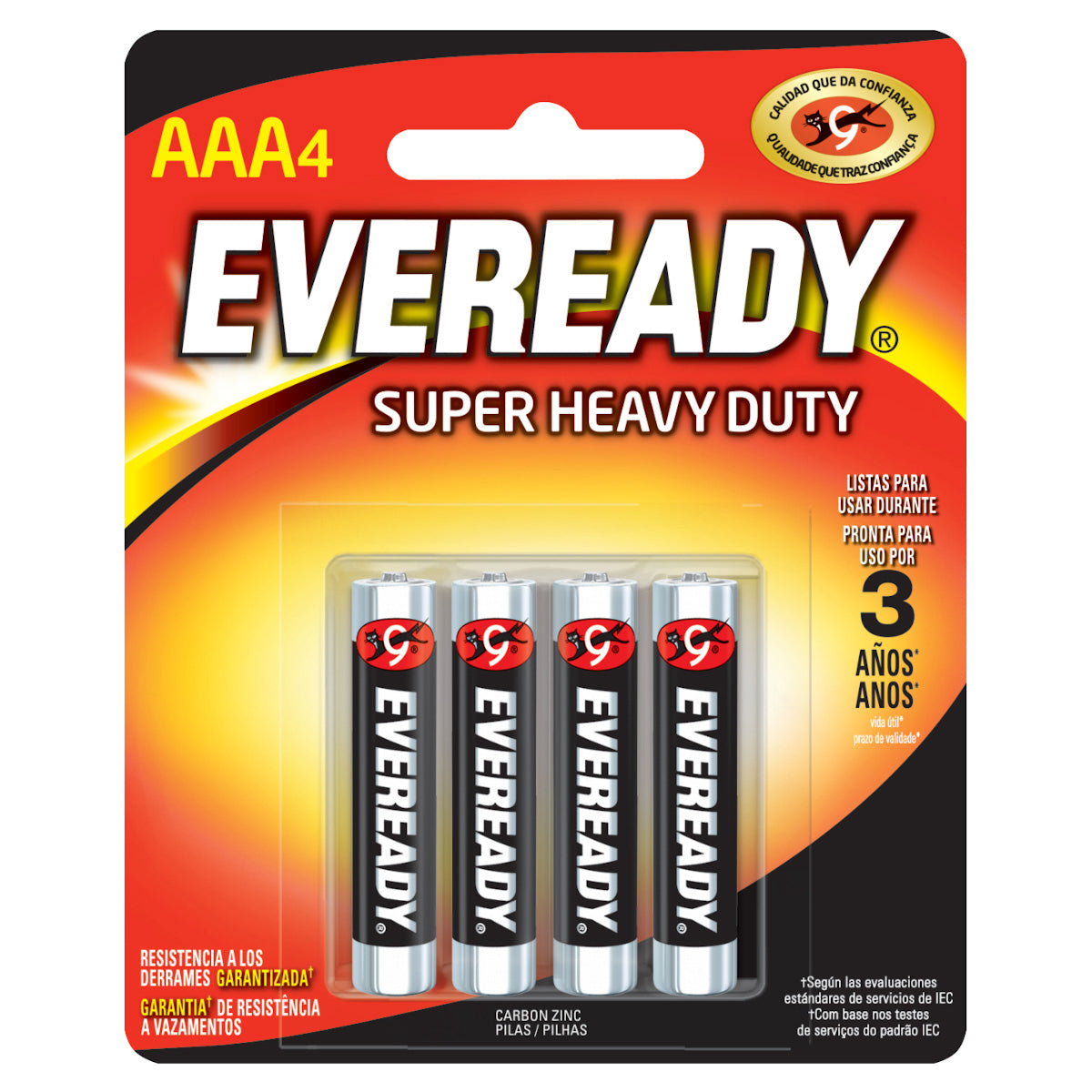 Pila alcal Eveready AAA 4pz
