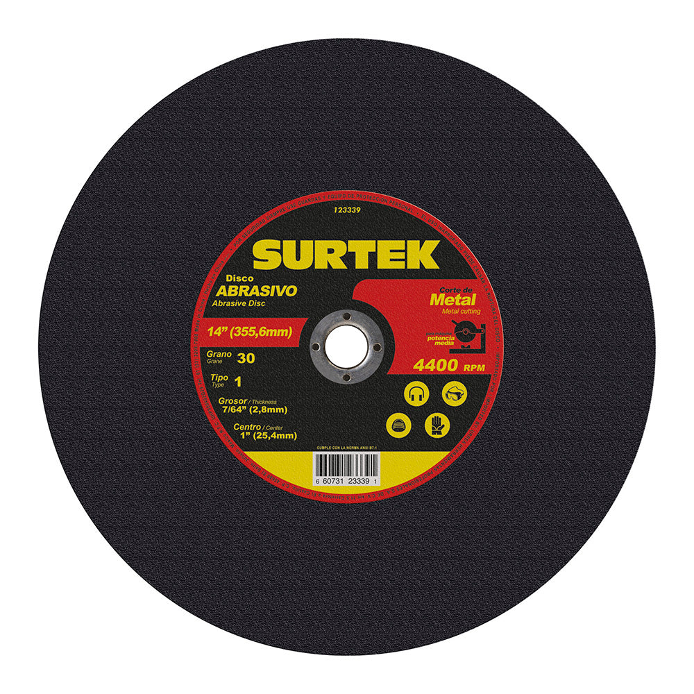 Disco abr t/1 met 14x7/64 in est