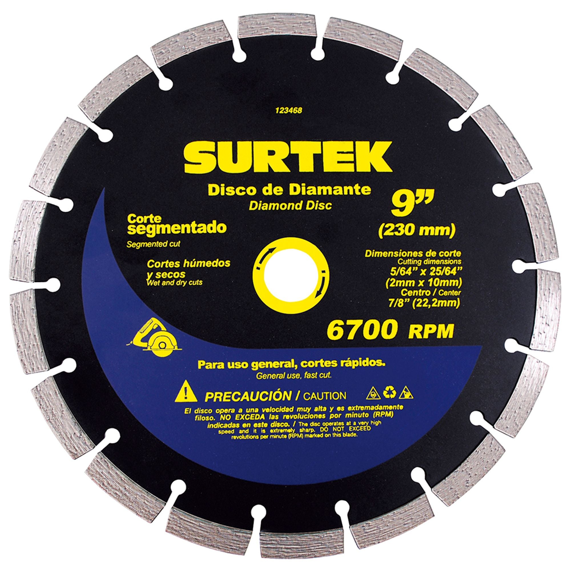 Disco diamant segm 9 in