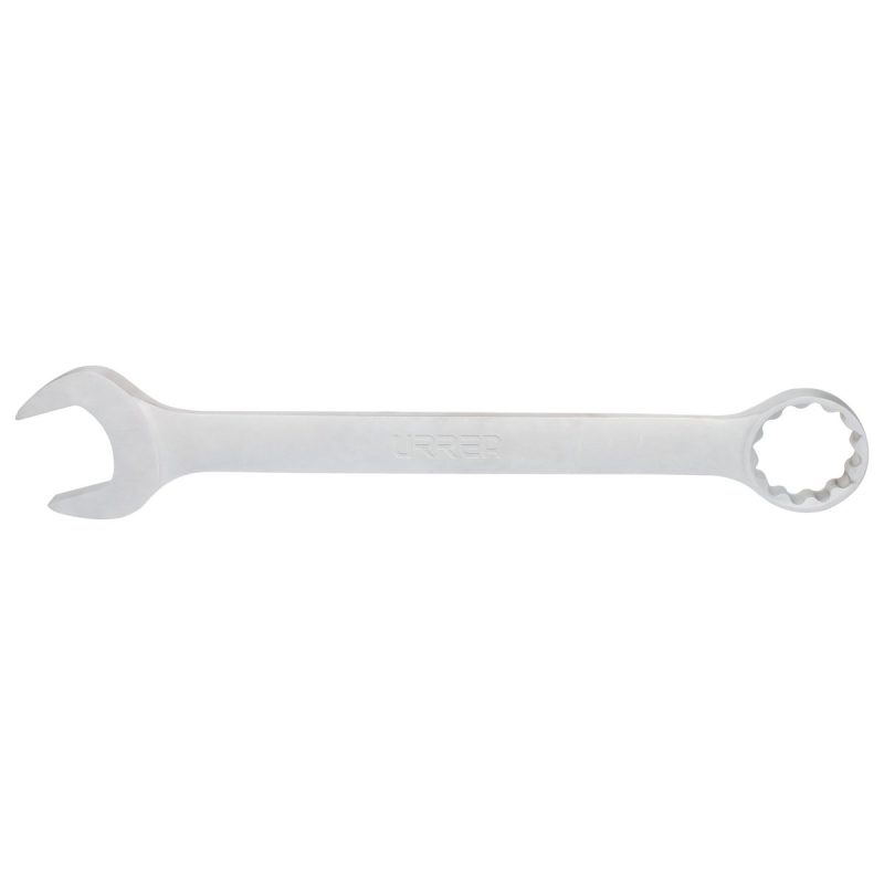 Llave combinada jumbo satinada en pulgadas, 12 puntas, 2-3/4"