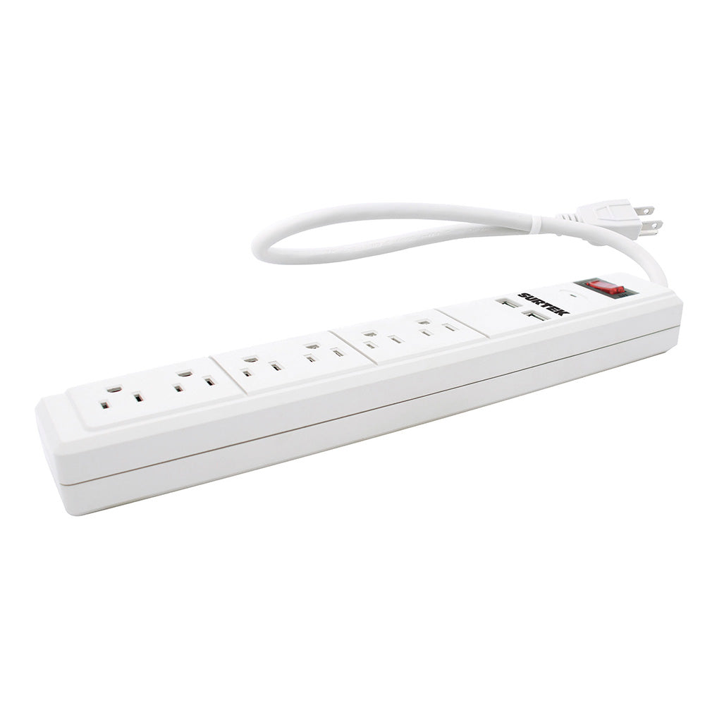 Multicont bar 6 ent 2USB 50cm