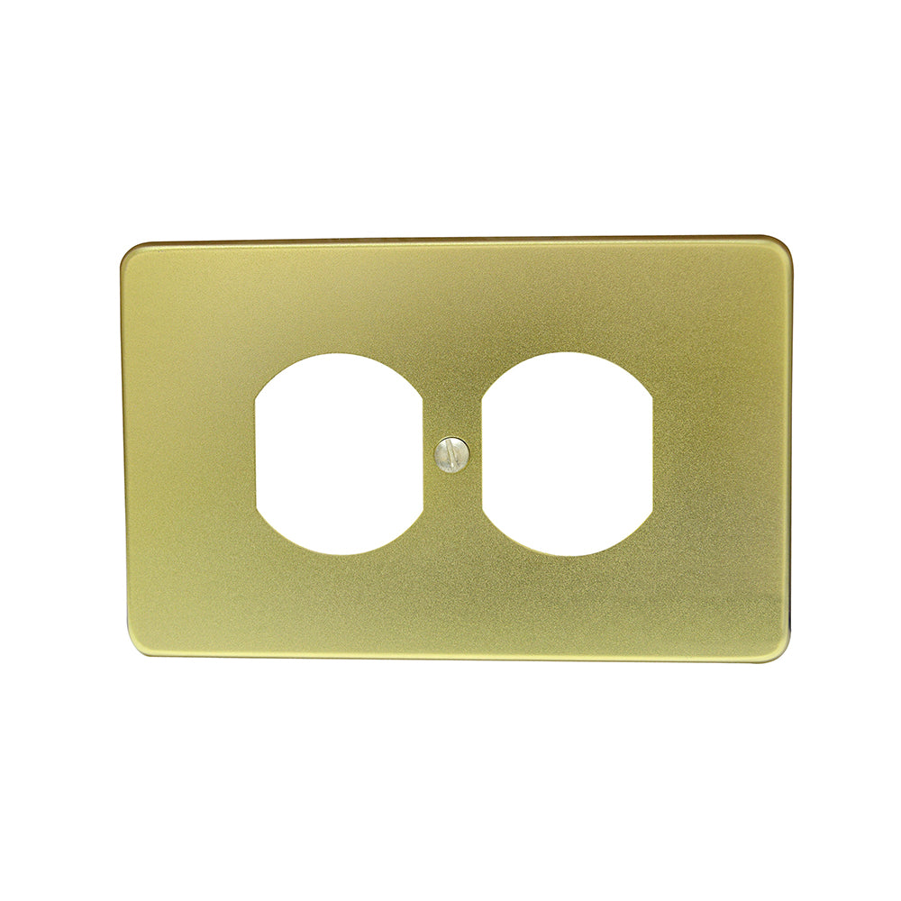 Placa doble alum std oro