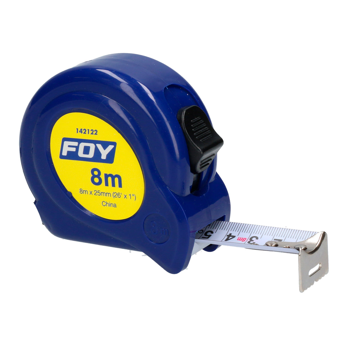 Flexometro plast azul 8mx25mm