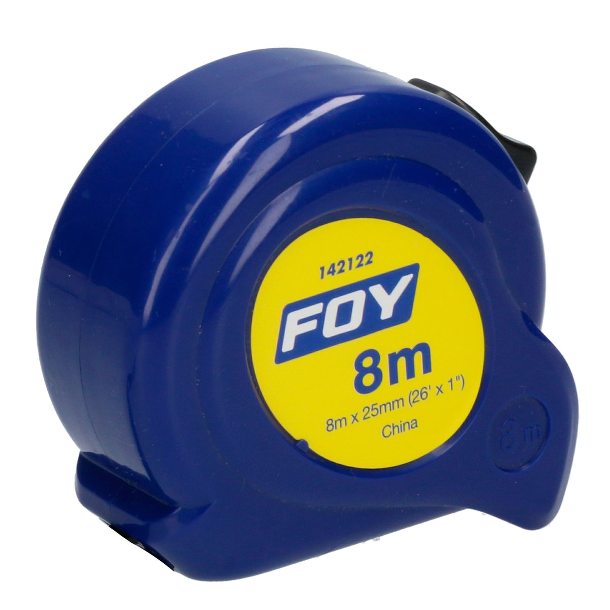 Flexómetro 8m x 1 in azul