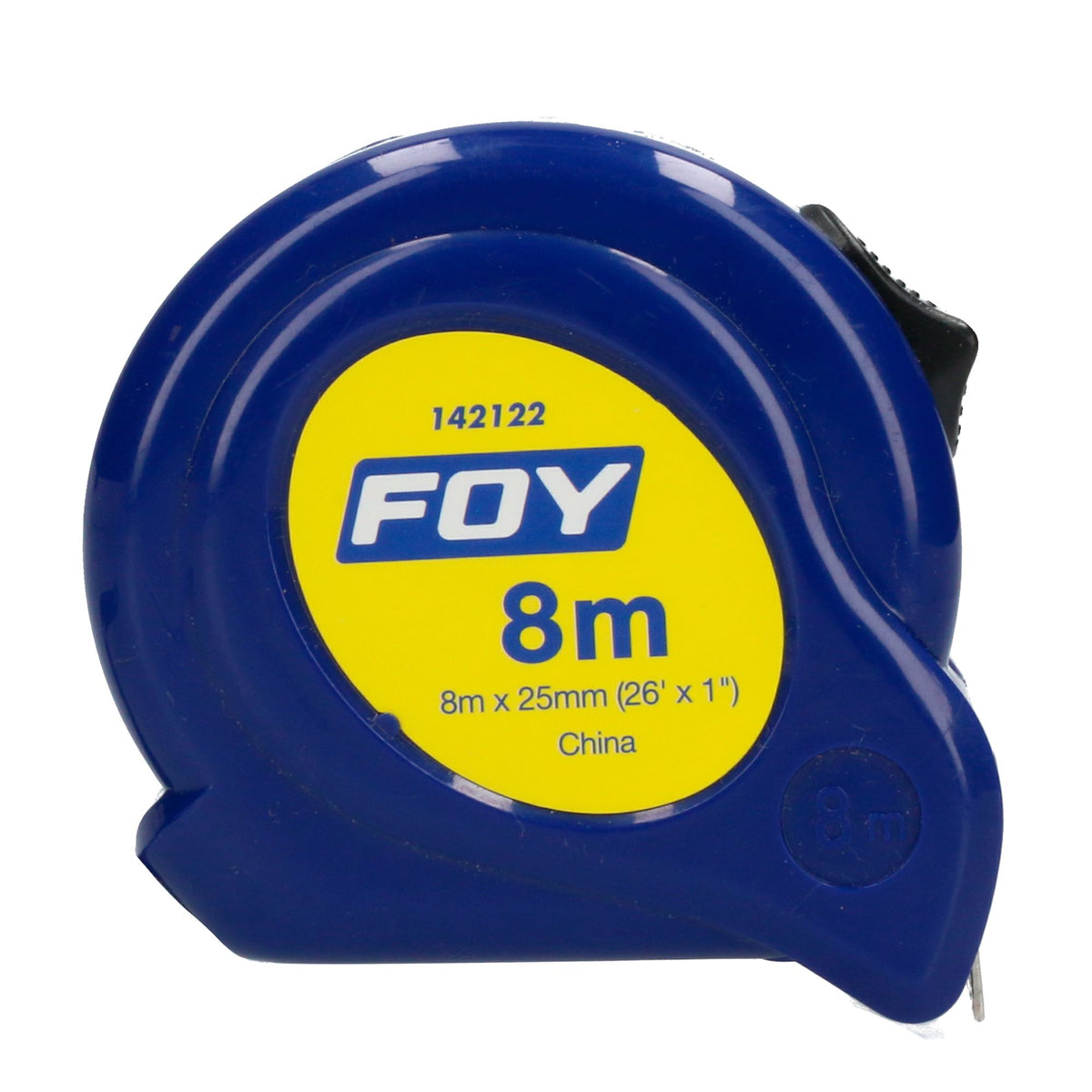 Flexómetro 8m x 1 in azul